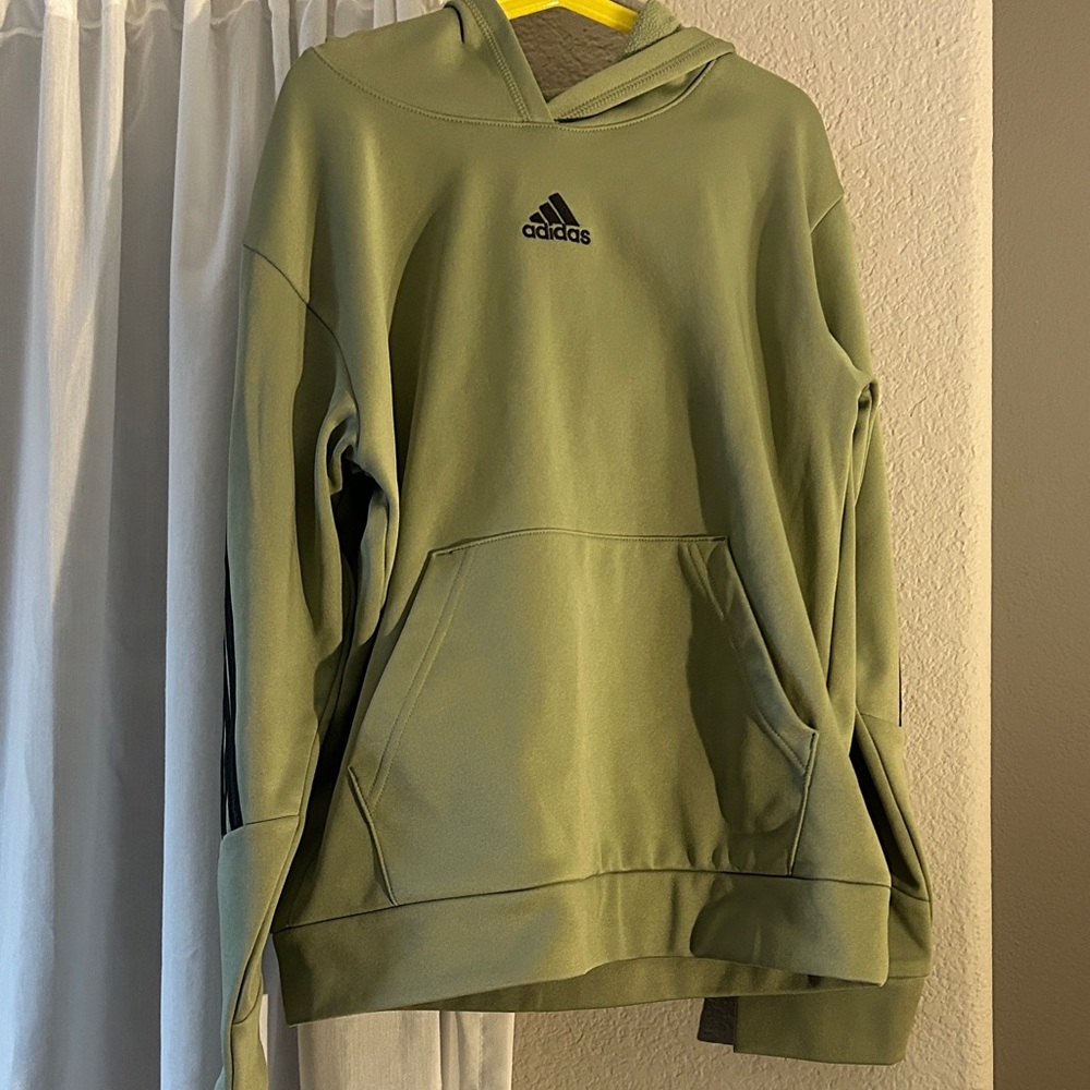 Adidas Boys Olive Green Hoodie and Pant set